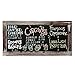 25 X 12 Rustic Style Wood Framed Erasable Chalkboard Message Memo Board, Cafe Menu Sign