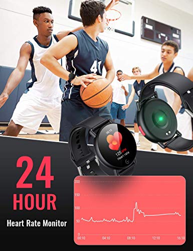 AGPTEK Reloj Inteligente, Smartwatch Impermeable IP67 Pulsera Actividad  Deportivo con Monitor de Sueño, Pulsómetro… - Shadow Blue