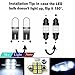 12pcs LED Premium Xenon White Light Interior Package Deal for Toyota Rav4 2013-2017