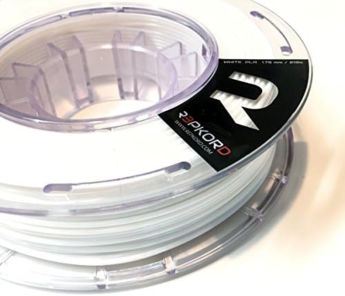 REPKORD V-LINE+ 3D Printer Filament PLA 1.75mm White Makerbot Compatible 1/2lb spool 0.03+/- diam