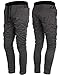 HEMOON Men's Jogging Pants Tracksuit Training Running Trousers Dark Grey XL