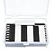 Gejoy 24 Pack Magnetic Name Tags Magnetic Name Badge Adhesive Name Tag Holders with Neodymium Magnets and Plastic Storage Box (Black)