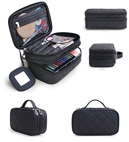 Hoyofo travel cosmetic bags portable makeup brush bag beauty esse…
