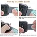 Wepro Bands Compatible with Fitbit Versa SmartWatch, Watch Silicone Replacement Band for Women Men Kids, Small, Fuchsia on Black