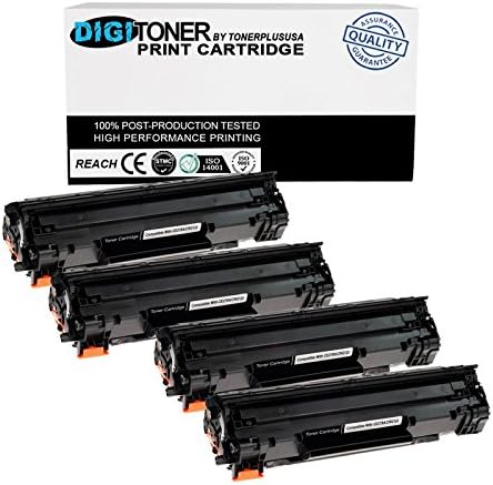 TonerPlusUSANew Compatible CE278A 78A Toner Cartridge for HP P1560 P1566 P1600 P1606 M1536 (Black, 4 Pack)