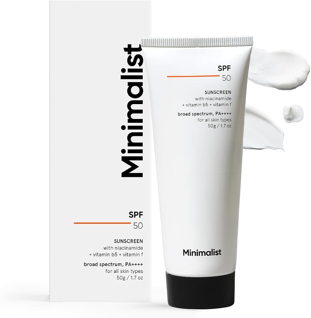 Minimalist SPF 50 Sunscreen Lightweight No White Cast 50 g
