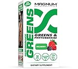 Magnum Nutraceuticals Performance Greens - 30 Servings - Wild Berry - Organic Greens - Phytonutrient Blend - Detox & Cleanse - Energy Support