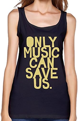 ONLY MUSIC CAN SAVE US! Ladies Tank Top Sleeveless Tee Shirt L