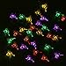 LEVIITEC Reindeer Garden Decorations Lights, Solar Outdoor String Lights with Light Sensor 30 LED 19.7ft 8 Modes for Holiday Party Outdoor Decorations Waterproof Multicolor
