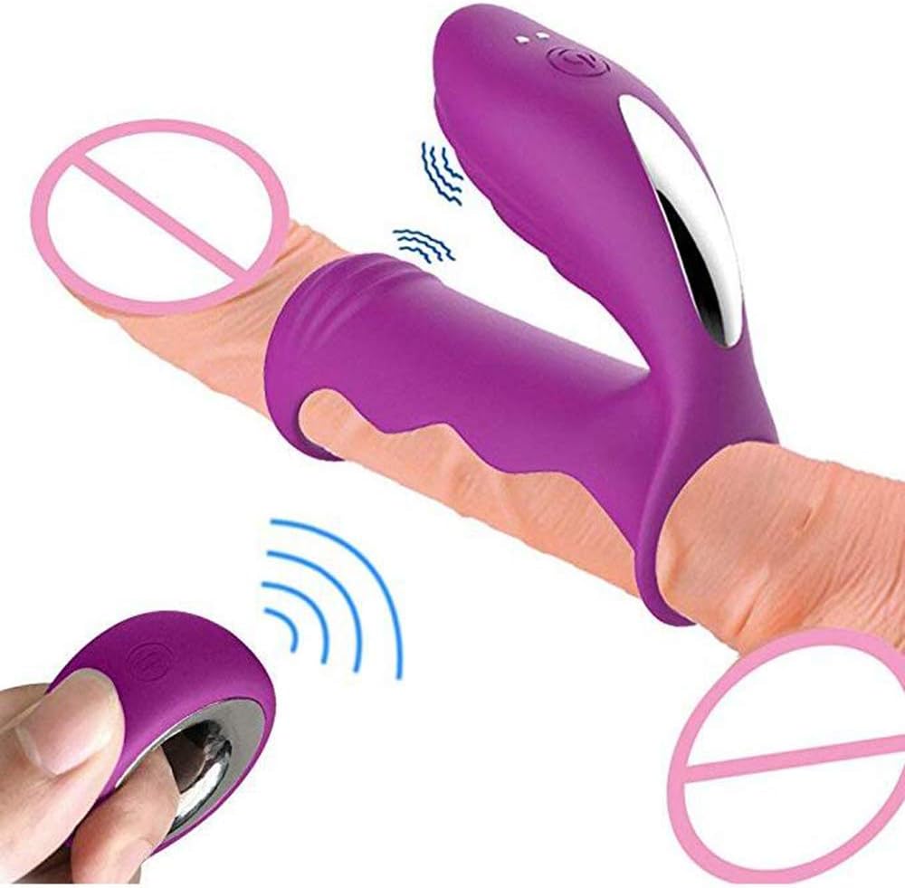 Anillo pene Sexual Hombre Anillo vibrador pene Control Remoto ...