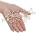 SWEETV Rose Gold Bridal Hair Comb Clip - Rhinestone Wedding Hair Accessories For Women, Girl, Bride