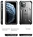 iPhone 11 Pro Rugged Case with Kickstand, Poetic Full-Body Dual-Layer Shockproof Protective Cover, Built-in-Screen Protector, Revolution Series, for Apple iPhone 11 Pro (2019) 5.8 Inch, Black