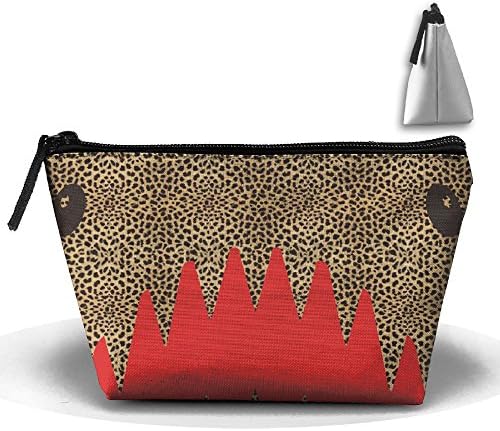 GQOP Shark Face And Leopard Print Clutch Bag Portable Pouch Bag