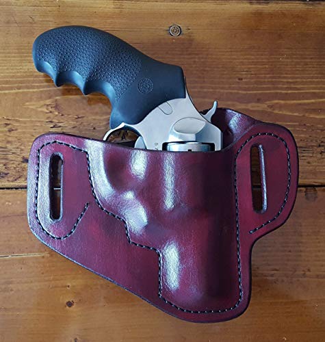 1911 Ruger SP101 LCR J Frame Glock Springfield XDm XDs Beretta M9 92 FS Outside Waistband Pancake Quick Draw Holster Glock 19 23 26 27 42 43 Walther PPK Ruger LCR LCP LC9 LC9s S&W M&P Shield Compact - Thumbnail 7