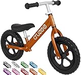 Cruzee UltraLite Balance Bike (4.4 lbs) for Ages 1.5 to 5 Years | Best Sport Push Bicycle for 2, 3, 4 Year Old Boys & Girls– Toddler & Kids Skip Tricycles on the Lightest First Bike – BW Orange