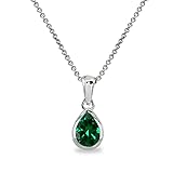 B. BRILLIANT Sterling Silver Synthetic Green Quartz