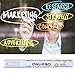 OnUpgo White Liquid Chalk Markers Pens 2-Pack 3mm Reversible Tip Chalk Pens with Erasable Ink, Great for Chalkboard, Jar Labels, Bistro, Blackboards Glass, Windows