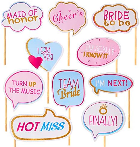 Party Rockers Bachelorette Parties Photo Booth Bride to be Props Premium Quality Ready to Use for Wedding Party