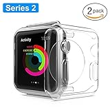 Apple Watch Series 2 Case 38mm, 2 Pack Alritz Soft Slim TPU Protector Flexible Anti-Scratch Bumper Cover for iWatch Series 2, Crystal Clear