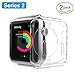 Apple Watch Series 2 Case 38mm, 2 Pack Alritz Soft Slim TPU Protector Flexible Anti-Scratch Bumper Cover for iWatch Series 2, Crystal Clear