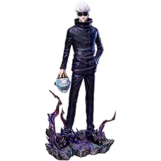 LUNK JJK Figures, Gojos Anime Figure Statue Interchangeable Head Model PVC Action Figurine Ornaments Gifts 34CM