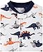 Carter's Baby Boys' Toddler 2-Pack Fleece Footless Pajamas, Dinosaur/Bear, 4T