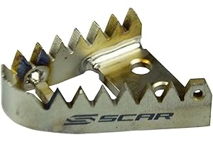 SCAR Titanium Brake Pedal Tip Compatible with BETA 65 125 200 250 300 350 390 430 480 11-24 SHERCO KTM SX SXF EXC EXCF XC XCF XCW XCFW SMR 690 701 890 1290 Adventure SMC Enduro 03-16 Husqvarna 14-16