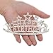 SWEETV Happy Birthday Tiara Crown for Girls & Women, Rhinestone Bday Crown with Comb, Crystal Birthday Party Hat Gift Princess Headpieces, Clear