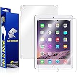ArmorSuit MilitaryShield - Apple iPad Air 2 Wifi Screen Protector + Full Body Skin Protector / Front + Back Anti-Bubble Ultra HD - Extreme Clarity & Touch Responsive Shield with Lifetime Free Replacements