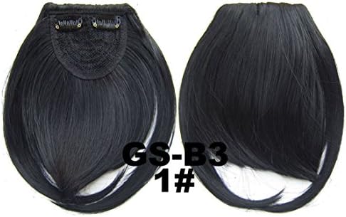 Wigood Side Swept Bangs Clips in Hair Extensions(1#)