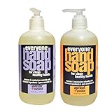 Everyone Botanical Lavender + Coconut Hand Soap & Everyone Botanical Apricot + Vanilla Hand Soap Bundle, 12.75 oz each