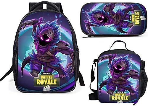 Excelent School Backpack 3 Piece With Lunch Bag For Boy Girl Kid Elementary Student Galaxy Llama Skull Trooper Season 6, Etc,A Variety Of Patterns Are Available