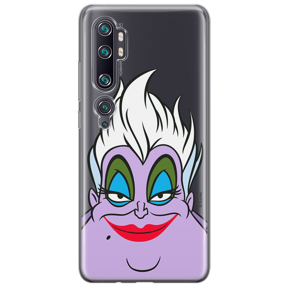 ERT GROUP mobile phone case for Xiaomi MI NOTE 10 / MI NOTE 10 PRO original and officially Licensed Disney pattern Ursula 002 optimally adapted to the shape of the mobile phone, partially transparent