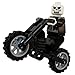Ghost Rider - LEGO Custom Minifigure with Chain Whip and Motorcycle