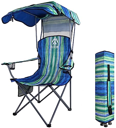Amazon Portable Camping Folding Chair With Canopy Elevon Camp