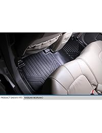 MAXFLOORMAT, tapete para piso de auto para Nissan Murano (2015 2017), conjunto para dos filas, color negro.