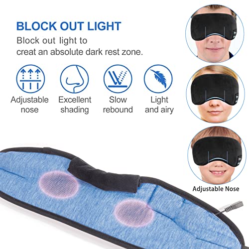Voerou Sleep Headphones 5.2 Bluetooth Sleep Mask with Music and Ultra