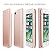 Nouske iPhone 7 Plus iPhone 8 Plus Case Flip Folio Wallet Stand up Credit Card Holder Cover Holster/Magnetic Closure/TPU bumper/360 Full Body Protection, Rose Gold
