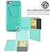 iPhone 6 Wallet Case, ZVE Wallet Phone Case iPhone 6s Case with Credit Card Holder and ID Card Slot, Screen Protector iPhone 6s Card Case for Apple iPhone 6/6s (4.7inch) Mint Green