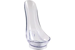 Hometu 1 Piece Transparent Plastic Tobacco Pipe Stand Holder , 360 View Pipe Display Stand , Smoking Pipe Holder Rack