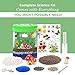 Light-Up Dinosaur Terrarium Kit for Kids - Kids Birthday Gifts for Kids - Dinosaur Toys & Activities Kits Presents - Arts & Crafts Stuff for Boys & Little Girls Age 3 4 5 6 7 8-10 Year Old Boy Gifts
