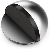 Hotop Stainless Steel Self-Adhesive Door Stop, Oval Wall Protector, 1 Pcs