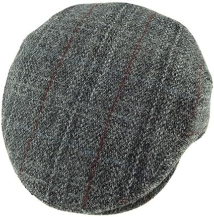 Failsworth Norwich Gorra Plana Tweed – Mezcla De Lana (59 Cm, Talla Grande) – Estilo Británico Clásico Para Otoño/Invierno, Fabricada En Reino Unido