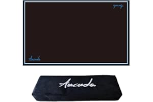 Aucuda Drum Rugs with Bass Drum Stopper, Drum Set Floor Mat, 4x6ft Electric Bass Drum Kit Pedal Carpet, Tightly Woven Fabric, Soundproof TPR Grip Bottom Accessories for Man, Apartment, Garage, Black.