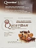 Quest Bar Chocolate Chip Cookie Dough, 25.4 oz (720g) -4 Boxes- Low Carb Protein Weight Loss Muscle Building (48 Bars)