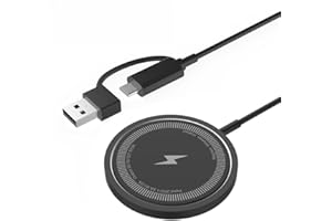 Magnetic 15W Wireless Charger Fast Charging Pad Stand for iPhone 17 16 15 14 13 12 Pro Max for Airpods 4/3 pro PD USB A Phone