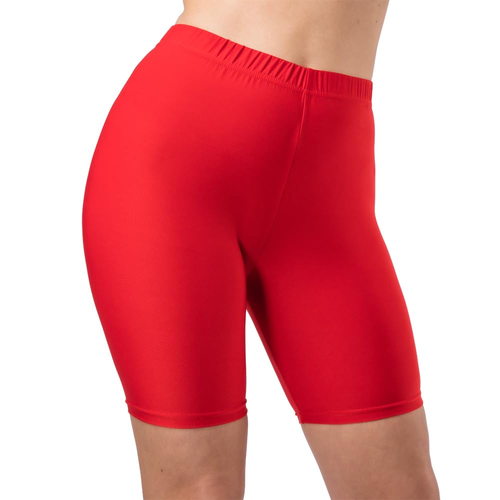 Wicked Costumes Adult Ladies Red Cycling Shorts (M/L) - UK 12-16
