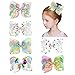 Girls Hair Bows, Bows Hair, Shellvcase 6Pcs Boutique, Colorful, Size Medium