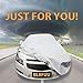 Bliifuu Sedan Car Cover Waterproof Windproof Snowproof UV Protection for Outdoor All Weathers, Breathable Full Exterior Cover Fit Sedan 185