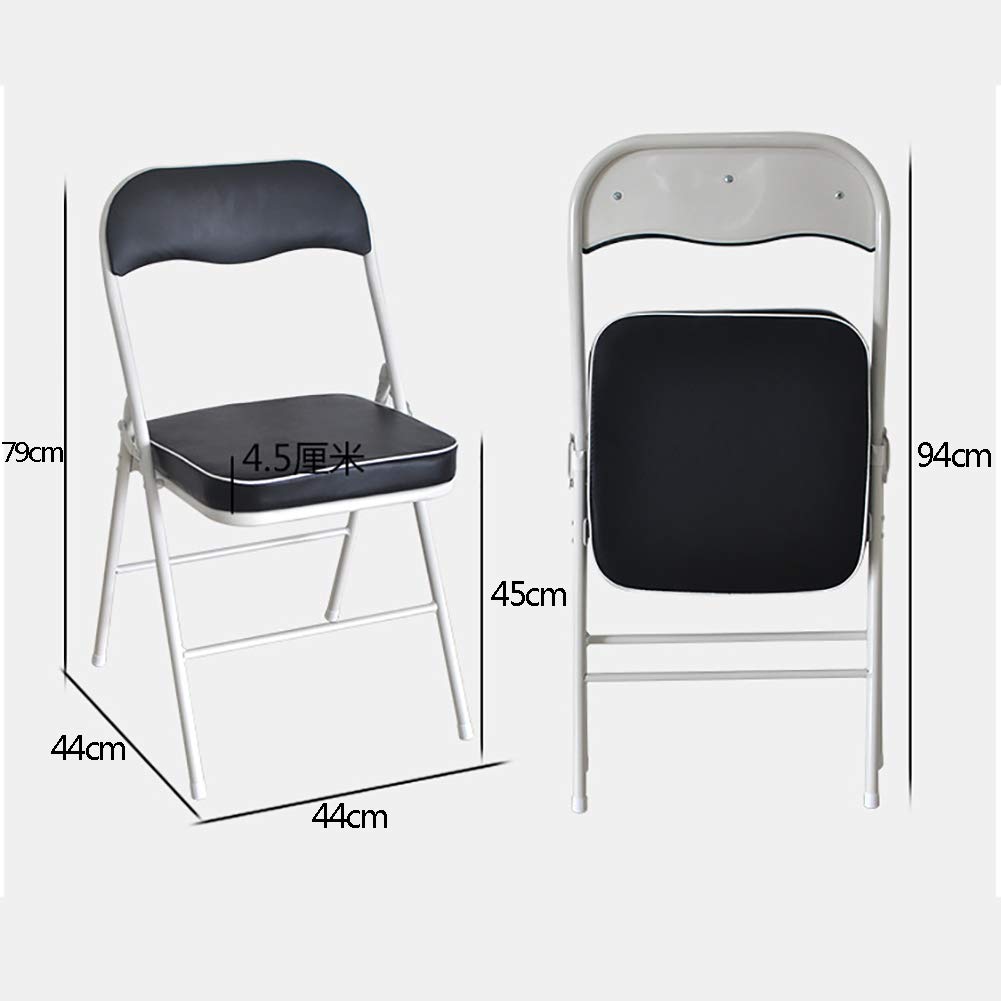 einfache Aufbewahrung und stapelbar ZDYLM-Y Home Klappstuhl gepolsterte